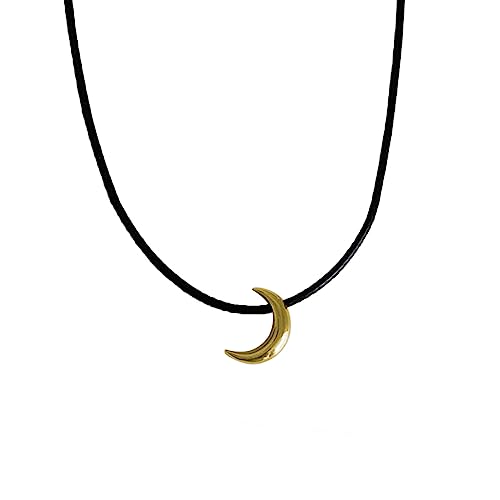 SELVFZ Mond Anhänger Halskette Verstellbare Kabelhalskette Choker Mode Schmuck Geschenk Trend Kette Für Frauen Mädchen SELVFZ Mond Anhänger Halskette Verstellbare Kabelhalskette Choker Mode Schmuck Geschenk Trend Kette Für Frauen Mädchen von SELVFZ