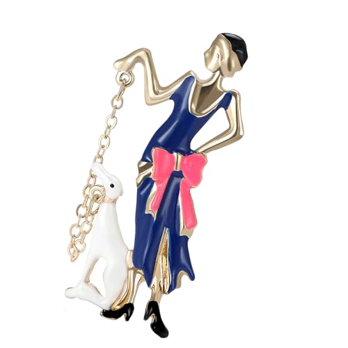 SELVFZ Multipurpose Fun Frequanziertes Wandergirlbroschen Elegante Designs Tragbares Modezubehör Für Darsteller Tägliche Outfits Frauenbrosche von SELVFZ