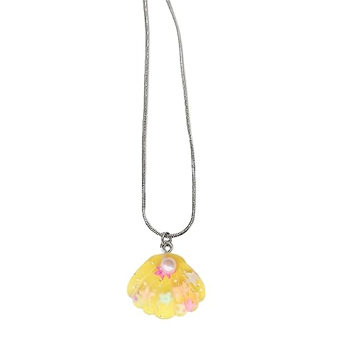 SELVFZ Muschel Charme Halskette Statement Hals Schmuckkette Halsketten Muschel Anhänger Choker Geeignet Für Hochzeitsfeier Täglich Kleidung von SELVFZ