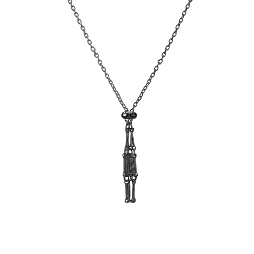 SELVFZ Natürliche Kristallhalter Halskette Verstellbares Netz Anheizt Halsketten Metall Colarmbone Kette Kristall Steinhalter Accessoire von SELVFZ