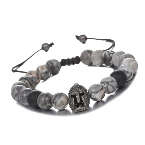 SELVFZ Natursteingewebe Verstellbares Armbänder Helme Perlen Armband Einstellbare Mittelalterliche Handgelenkschmuck Für Männer Vorhanden SELVFZ Natursteingewebe Verstellbares Armbänder Helme Perlen Armband Einstellbare Mittelalterliche Handgelenkschmuck Für Männer Vorhanden von SELVFZ