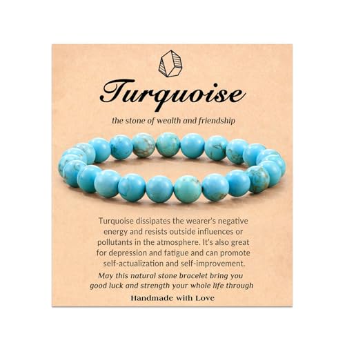 SELVFZ Natursteinperlen Handchain Für Selbstvertrauen Und Wohlstand Verstellbarer Handchain Mit Kartenschmuck Für Männer Und Frauen Verstellbares Armband von SELVFZ