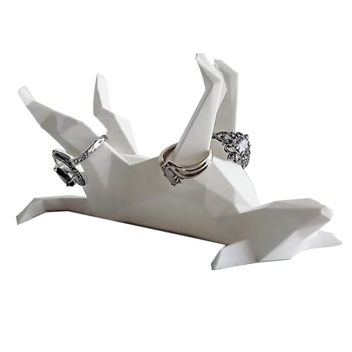 SELVFZ Netter Hund/Katzenschmuckhalter Tragbarer Keramikorganisator Für Frauen Lustiges Geschenk Für Frauen Hunde Liebhaber Wohnkulturständer Einfach Und Stildekoration von SELVFZ