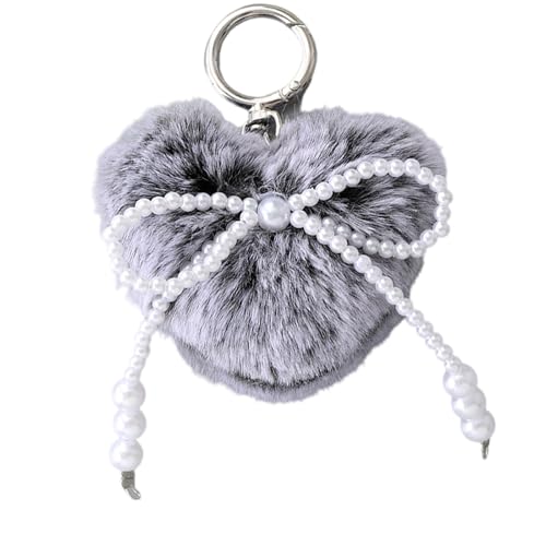 SELVFZ POMS POMS Keychains Kunstpelz Ball Schlüsselbundwagen Schlüssel Ringe Weiche Plüsch Pompoms Schlüsselrolle Handtasche Anhänger Charm Zubehör Accessoires Accessoires von SELVFZ