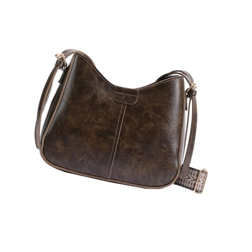 SELVFZ PU Leder Crossbody Taschen Für Frauen Bequeme Schultertasche Mit Verstellbarem Weitgurt Lässige Einkaufstaschen Freizeiteinkaufstasche von SELVFZ