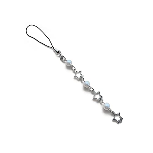 Pentagramm Star Anhänger Telefon Charme Hanging Seil Süßes Telefonkettenriemenbeutel Dekoration Lanyards Schlüsselbeutel Zubehör Pendellan Charme Dekoration von SELVFZ