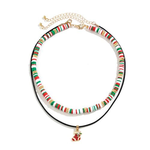 SELVFZ Perlen Halskette Weihnachtszauber Anhänger Heckchain Set Temperament Schlüsselbein Ketten Ketten Mode Schmuck Geschenk Für Frauen Mädchen SELVFZ Perlen Halskette Weihnachtszauber Anhänger Heckchain Set Temperament Schlüsselbein Ketten Ketten Mode Schmuck Geschenk Für Frauen Mädchen von SELVFZ