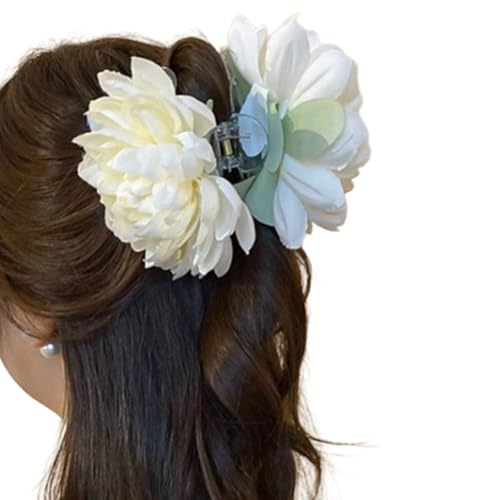 SELVFZ Plastik Großer Blumenhaarclip Für Frauen Elegante Und Einzigartige Haarklauenklamme Kopfbedeckung Hochzeitsfeier Hair Accessoires von SELVFZ