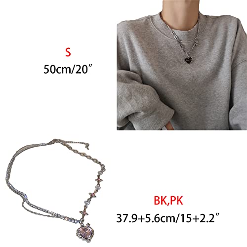 SELVFZ Punkherz Anhänger Halskette Mode Schmuck Unregelmäßige Stern Sternsteine Choker Schlüsselbein Kette Halskette Für Frauen Mädchen SELVFZ Punkherz Anhänger Halskette Mode Schmuck Unregelmäßige Stern Sternsteine Choker Schlüsselbein Kette Halskette Für Frauen Mädchen von SELVFZ