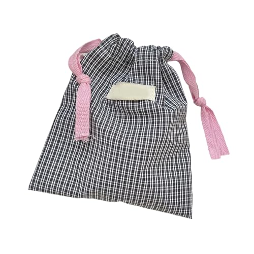 SELVFZ Reisekosmetikbeutel Waschbeutel Plaids Make Up Lippenstift Aufbewahrungstasche Schmuck Organisatoren Zeichnungsstring Toilettenplaids Kosmetische Reisen Toilettenkoffer Kordelmake Für Frauen von SELVFZ