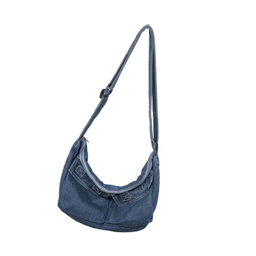 SELVFZ Retro Denims Crossbody Bag Für Frauen Große Kapazität Umhängetasche Einfache Messenger Mode Einkauf Täglich Retro Jeans Crossbody Für Frauen Große Kapazität Schultermodetasche von SELVFZ