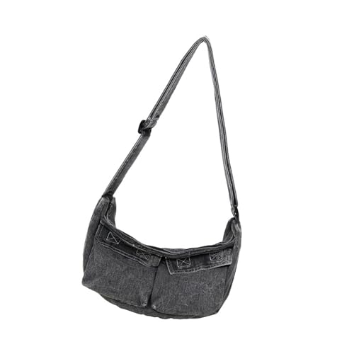 SELVFZ Retro Denims Crossbody Bag Für Frauen Große Kapazität Umhängetasche Einfache Messenger Mode Einkauf Täglich Retro Jeans Crossbody Für Frauen Große Kapazität Schultermodetasche von SELVFZ