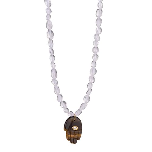 SELVFZ Robuste Und Elegante Fatima Handdesigns Halskette Mit Schützender Symbolik Für Modische Personen Casual Wear Fatima Handschmuck von SELVFZ
