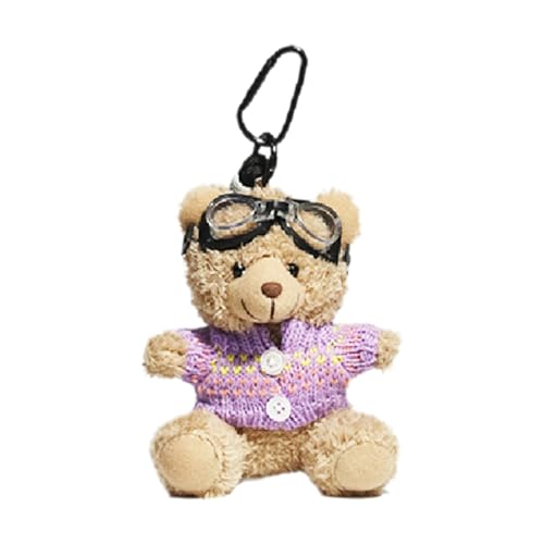 SELVFZ Schöner Pilotbär Keychain Süßer Anhänger Für Taschen Und Schlüsselschüsse Telefon Für Personalisierte Tierdekoration SELVFZ Schöner Pilotbär Keychain Süßer Anhänger Für Taschen Und Schlüsselschüsse Telefon Für Personalisierte Tierdekoration von SELVFZ