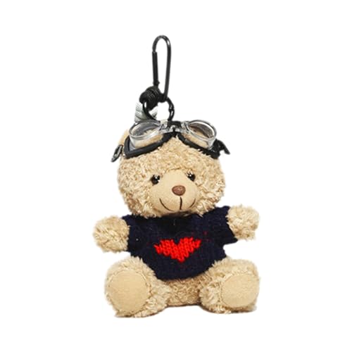 SELVFZ Schöner Pilotbär Keychain Süßer Anhänger Für Taschen Und Schlüsselschüsse Telefon Für Personalisierte Tierdekoration SELVFZ Schöner Pilotbär Keychain Süßer Anhänger Für Taschen Und Schlüsselschüsse Telefon Für Personalisierte Tierdekoration von SELVFZ