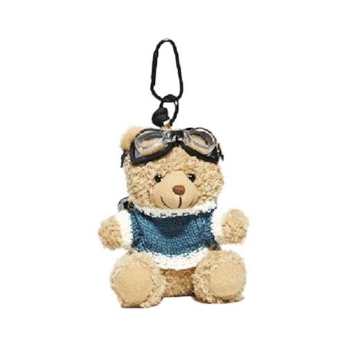 SELVFZ Schöner Pilotbär Keychain Süßer Anhänger Für Taschen Und Schlüsselschüsse Telefon Für Personalisierte Tierdekoration SELVFZ Schöner Pilotbär Keychain Süßer Anhänger Für Taschen Und Schlüsselschüsse Telefon Für Personalisierte Tierdekoration von SELVFZ