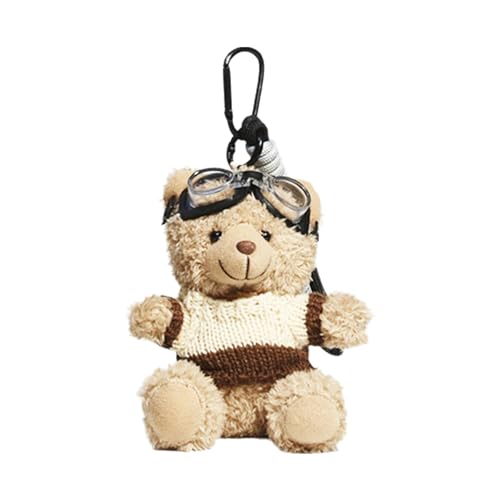 SELVFZ Schöner Pilotbär Keychain Süßer Anhänger Für Taschen Und Schlüsselschüsse Telefon Für Personalisierte Tierdekoration SELVFZ Schöner Pilotbär Keychain Süßer Anhänger Für Taschen Und Schlüsselschüsse Telefon Für Personalisierte Tierdekoration von SELVFZ