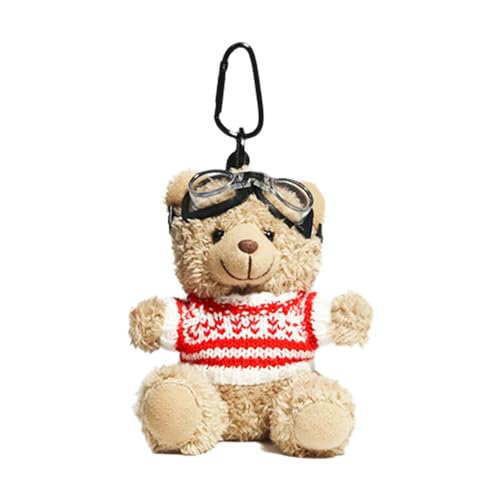 SELVFZ Schöner Pilotbär Keychain Süßer Anhänger Für Taschen Und Schlüsselschüsse Telefon Für Personalisierte Tierdekoration SELVFZ Schöner Pilotbär Keychain Süßer Anhänger Für Taschen Und Schlüsselschüsse Telefon Für Personalisierte Tierdekoration von SELVFZ