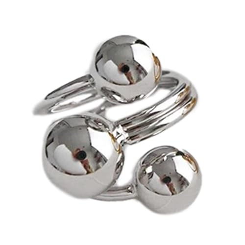 SELVFZ Stilvolle Kreisförmige Ringe Verstellbare Offene Fingerringe Accessoire Für Trendige Männer Und Frauen Komfortable Tägliche Kleidung Schmuck von SELVFZ