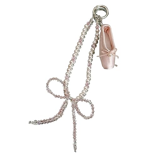 Stilvolle Perlen Telefon Lanyard Ballet Keychain Telefonzubehör Glaze Perlen Telefonanhänger Für Jeden Anlass Perlen Telefonanhänger von SELVFZ