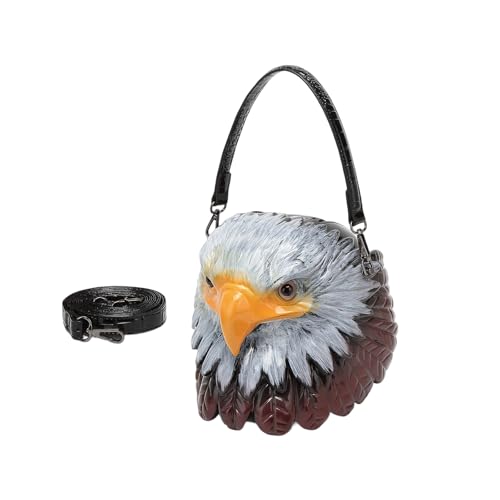 SELVFZ Stylische PU Leder Crossbody Tasche Für Männer Und Frauen Mit Eulendruckdesign Leichtpraktischer Umhängetasche Für Tägliche Verwendung Leichter Praktischer Gebrauch von SELVFZ