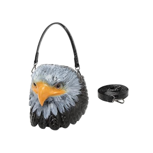 SELVFZ Stylische PU Leder Crossbody Tasche Für Männer Und Frauen Mit Eulendruckdesign Leichtpraktischer Umhängetasche Für Tägliche Verwendung Leichter Praktischer Gebrauch von SELVFZ