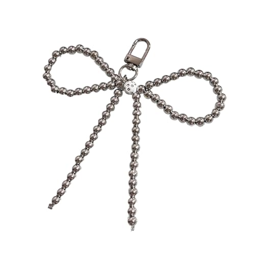Stylish Bowknot Telefon Charme Keyring Dekoration Süßer Keychain Handy Ketten Anhänger Stylischer Anhänger Für Rucksackbeutel Beutel Perlen Keychain von SELVFZ