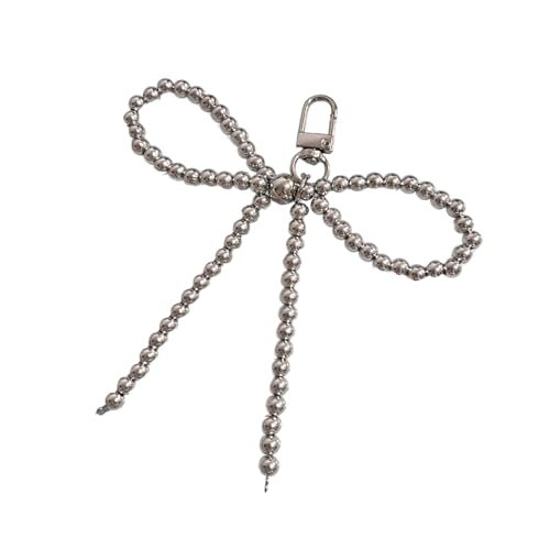 Stylish Bowknot Telefon Charme Keyring Dekoration Süßer Keychain Handy Ketten Anhänger Stylischer Anhänger Für Rucksackbeutel Beutel Perlen Keychain von SELVFZ