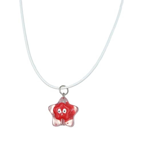 SELVFZ Süße Coole Sternhalskette Frauen Fünf Punkte Stern Schlangeschlagkette Temperament Temperament Halsketten Party Schmuck Geschenk von SELVFZ