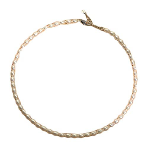 SELVFZ Süßwasser Perlen Halskette Frauen All Ovaler Perlen Schlüsselbein Kette Design Sinn Mode Kette SELVFZ Süßwasser Perlen Halskette Frauen All Ovaler Perlen Schlüsselbein Kette Design Sinn Mode Kette von SELVFZ