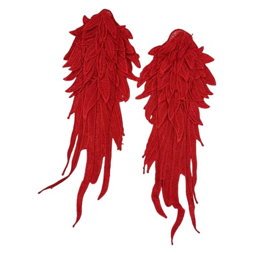 SELVFZ Teufel Flügel Thematiert Verstellbares Haarclip Mit Floralen Stickerei Und Gefiedertem Detail Cosplay Essential von SELVFZ