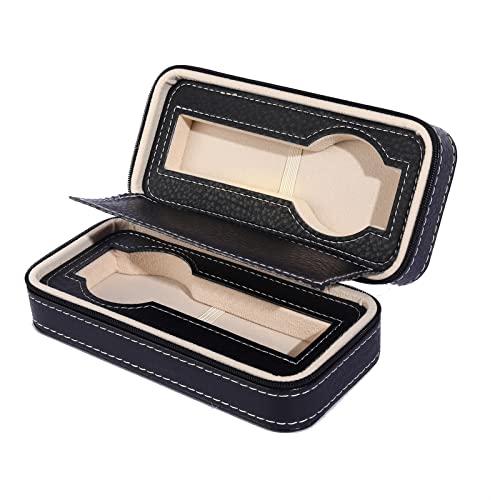 SELVFZ Tragbares Pu Leder 2/4/8 Slot Watch Box Display Case Storage Watch Zipper Exquisite Und Langlebige Case Watch Für Männer Frauen von SELVFZ