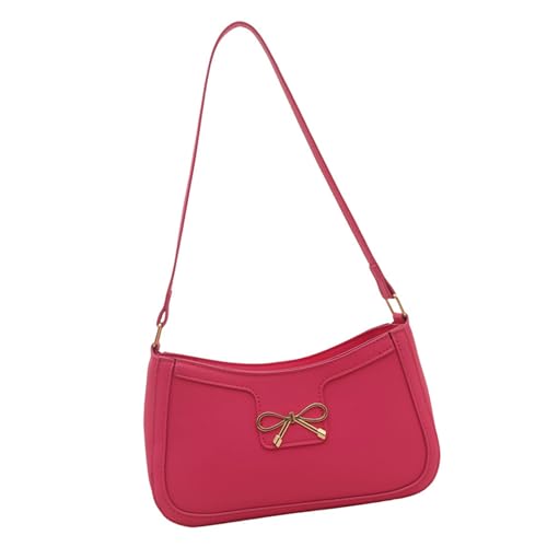 SELVFZ Trendige PU Lederhandtasche Mit Bögen Designs Umhängetasche Zum Verbesserung Ihrer Outfits Für Daten Und Einkaufsböden Bögen Handtasche von SELVFZ