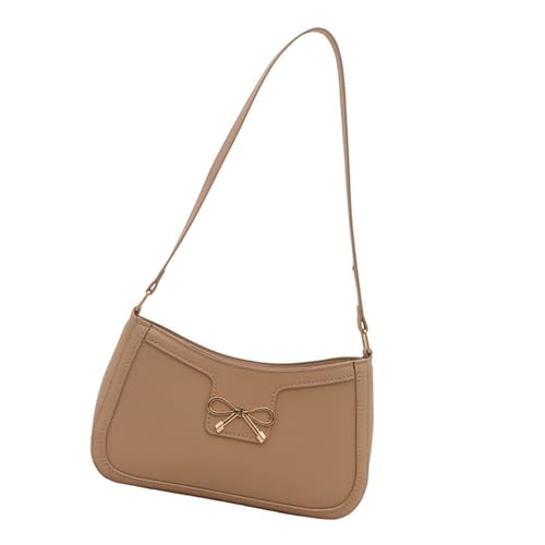 SELVFZ Trendige PU Lederhandtasche Mit Bögen Designs Umhängetasche Zum Verbesserung Ihrer Outfits Für Daten Und Einkaufsböden Bögen Handtasche von SELVFZ