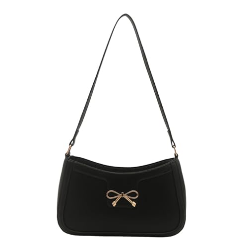 SELVFZ Trendige PU Lederhandtasche Mit Bögen Designs Umhängetasche Zum Verbesserung Ihrer Outfits Für Daten Und Einkaufsböden Bögen Handtasche von SELVFZ