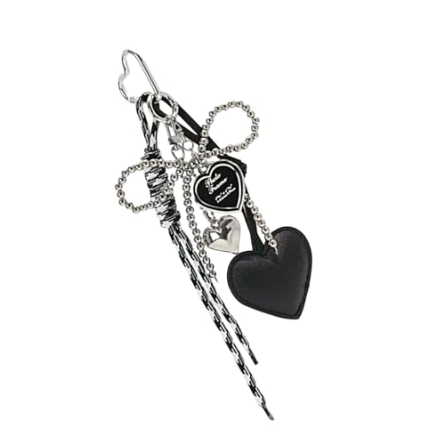SELVFZ Trendy Bag Ornament Bowknot Und PU Leder Herz Anhänger Keychain Handgemachte Geflochtene Lanyard Keyring Für Frauen Mädchen SELVFZ Trendy Bag Ornament Bowknot Und PU Leder Herz Anhänger Keychain Handgemachte Geflochtene Lanyard Keyring Für Frauen Mädchen von SELVFZ