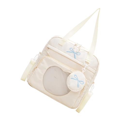 SELVFZ Trendy Clear Crossbody Bag Mit Verstärktem Nylonverstellbares Und Geräumigem Design Für Teenager Und Daily Essentials Buchbeutel von SELVFZ