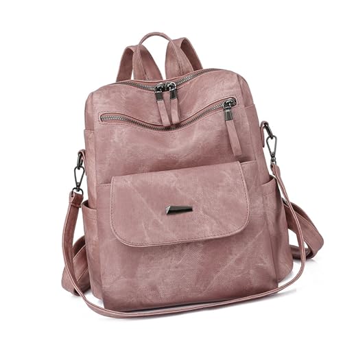 SELVFZ Trendy Damen PU Leder Rucksack Geldbeutel Mit Reichlich Speicherplatz Für Studenten Professionelle Oder Reisende PU Leder Rucksack Geeignet von SELVFZ