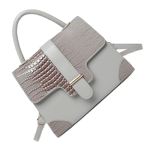 SELVFZ Trendy Damen Umhängetasche Kompakte Und Praktische Crossbody Taschen PU Lederhandtasche Für Tägliche Arbeit Und Freizeitausflüge Modetasche von SELVFZ