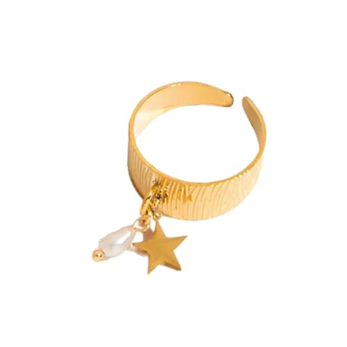 SELVFZ Trendy Edelstahl Gold Herz Anhänger Eröffnungsringe Accessoire Für Frauen Komfortable Kleidung Und Zeit Verwenden Trendige Frauenringe SELVFZ Trendy Edelstahl Gold Herz Anhänger Eröffnungsringe Accessoire Für Frauen Komfortable Kleidung Und Zeit Verwenden Trendige Frauenringe von SELVFZ