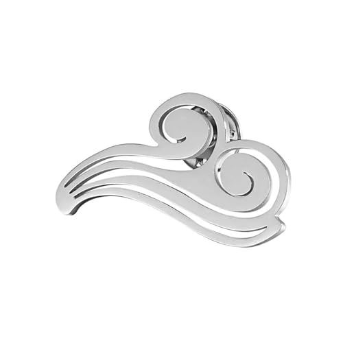 SELVFZ Trendy Love In The Air Cosplay Halskette Wolkenform Brosche Unisex Abzeichen Corsage Pin Schmuck Titanstahl Stahlmaterial von SELVFZ