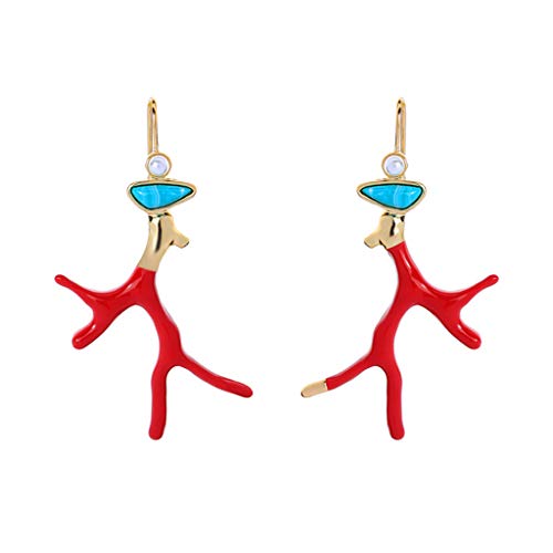 SELVFZ Trendy Red Emaille Drop Ohrringe Korallengeweih Anhänger Dangle Ohrringe Zweig Acrylharzohrringe Schmuck Für Frauen SELVFZ Trendy Red Emaille Drop Ohrringe Korallengeweih Anhänger Dangle Ohrringe Zweig Acrylharzohrringe Schmuck Für Frauen von SELVFZ
