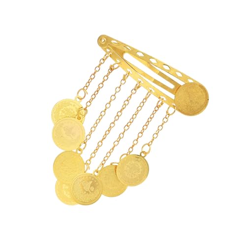 SELVFZ Türkische Münzhaarclip Für Frauen Goldplattiert Ethnischem Schmuck Brautjungfer Geschenk Und Haarzubehör Mode Haarwege von SELVFZ