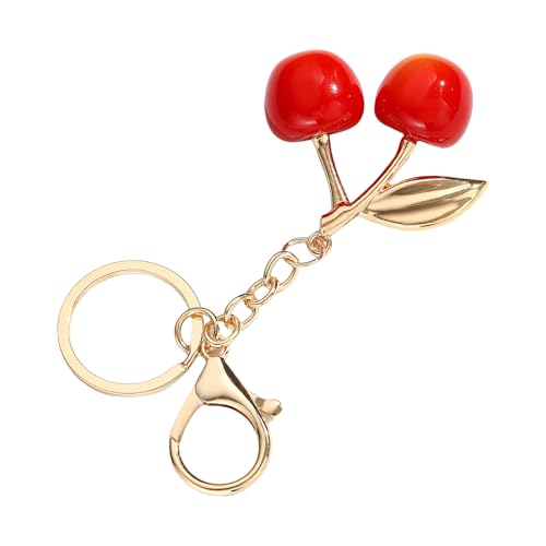 SELVFZ Unique Cherrys Love Lock Keychain Charm Elegant Designs Schlüsselhalter Zubehör Tragbar Für Modische Personen Tasche Schmücken von SELVFZ