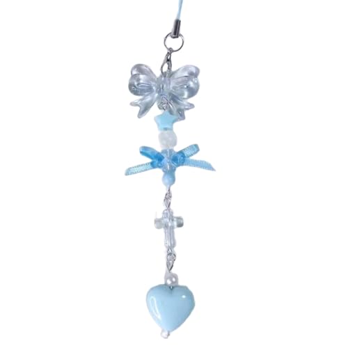 SELVFZ Unique Keychain Elegant Perlen Bowknot Telefon Anhänger Frauen Tasche Charm Stylish Accessoire Für Modebegeisterte von SELVFZ