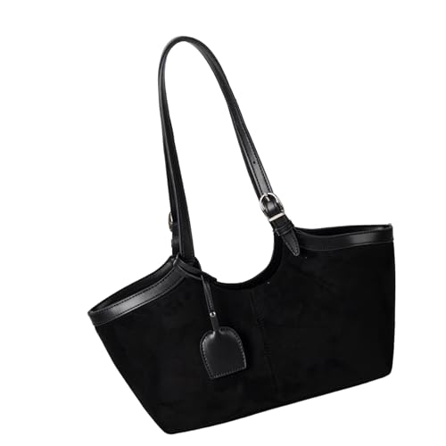 SELVFZ Vintage Inspirierte Umhängetasche Mit Mehreren Fächern Kratzfeste Ergonomische Achselholzasche Für Frauen Mädchen Modische Lässige Undbeuchte Tasche von SELVFZ
