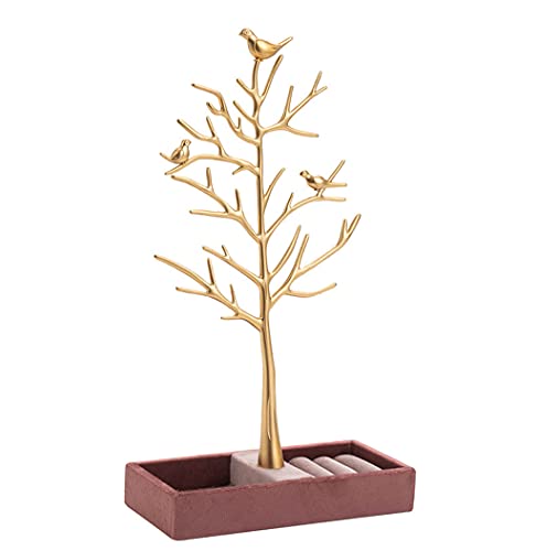 SELVFZ Vintage Schmuckbaumlagerständer Für Halsketten Und Ohrringe Ringbaumregale Zum Anzeigen Von Schmuckturmbäumen Für Damen von SELVFZ