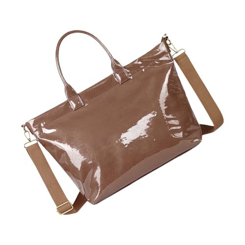 SELVFZ Wasserdichte Taschenbeutel Frauen Top Satchel Handtasche Mit Reißverschluss Abschluss Arbeiten Umhängetasche Reise Geldbörse Pendeln Wasserdicht Für Frauen von SELVFZ