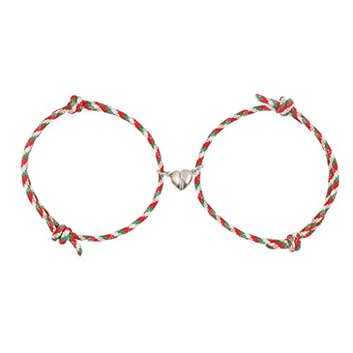 SELVFZ Weihnachten Herz Magnet Armband Weihnachtsbaum Schneemann Santa Matching Liebe Stretch Armband Geschenke Für Frauen Freunde Magnet Handgurt Armband Für Paare Männer Männer Männer SELVFZ Weihnachten Herz Magnet Armband Weihnachtsbaum Schneemann Santa Matching Liebe Stretch Armband Geschenke Für Frauen Freunde Magnet Handgurt Armband Für Paare Männer Männer Männer von SELVFZ