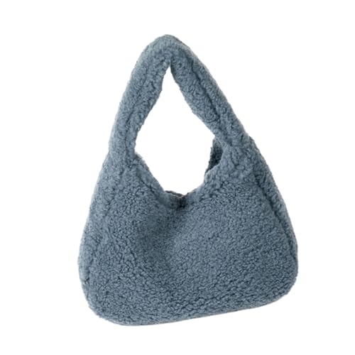 SELVFZ Women Plüsch Tasche Winter Dating Tasche Feste Farbhandtasche All Matching Shopping Female Top Für Tägliche Winterplüsch Für Frauen Mode Top Trendy Handtasche Geldbörse von SELVFZ